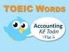 TOEIC WORDS - Accounting
