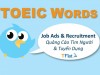 TOEIC WORDS - Job Ads & Recruitment