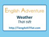 English Adventure - WEATHER