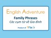English Adventure - "FAMILY " PHRASES