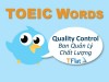 TOEIC WORDS - Quality Control