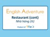 English Adventure - RESTAURANT (Cont)