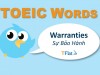 TOEIC WORDS - Warranties